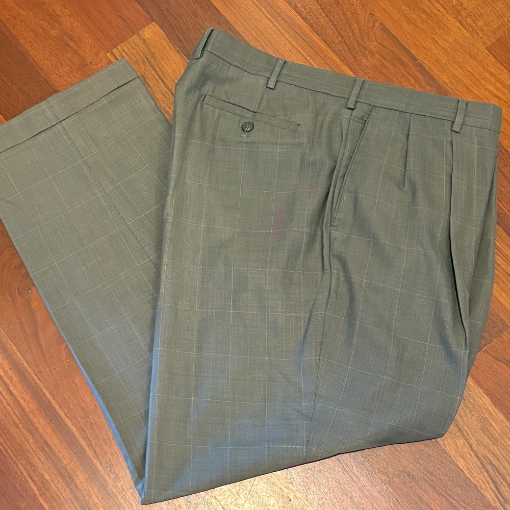 Louis Raphael Tailored Brown Dress Pants 40 x 32